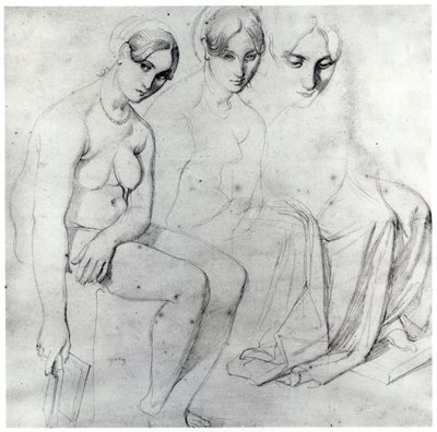 Study for Francesca da Rimini by Jean Auguste Dominique Ingres